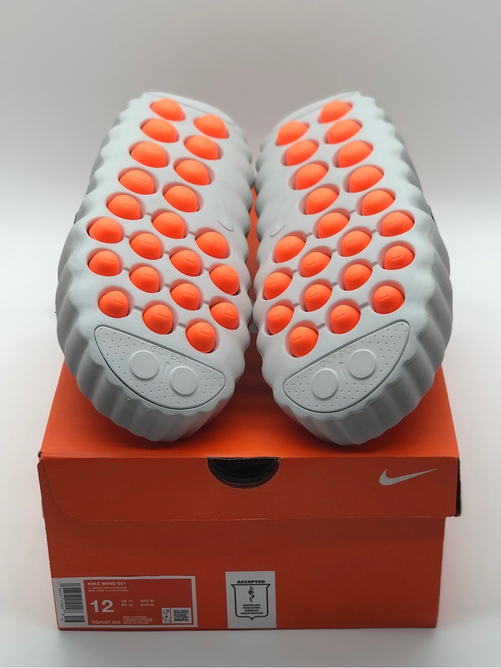 Nike Mind 001 Light Smoke Grey Brand New In Box (DS / BNIB) Size 12 Men - Picture 8 of 16